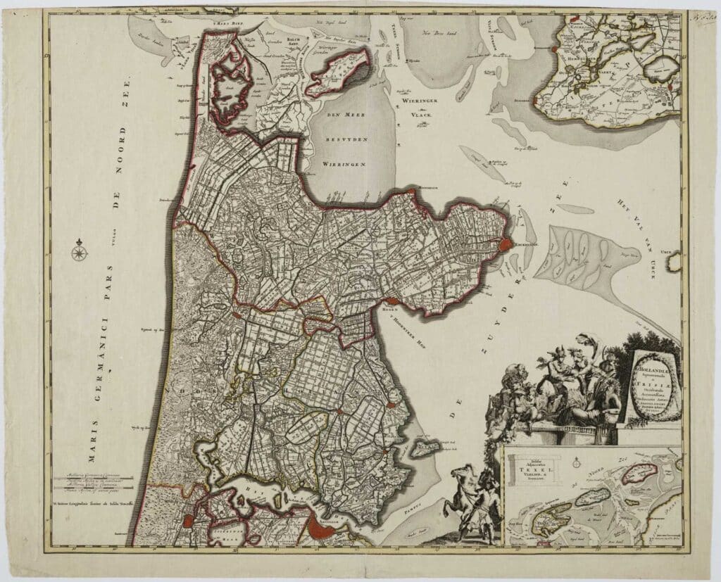 Kaart van West-Friesland